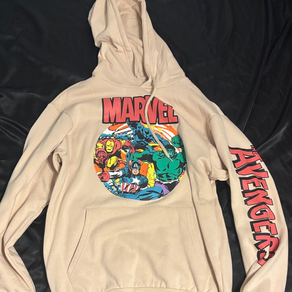 Marvel Tan Avengers Graphic Hoodie